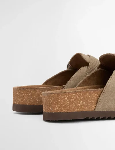 Picture of Barbour Women's Kyra Closed Toe Sandal | Taupe