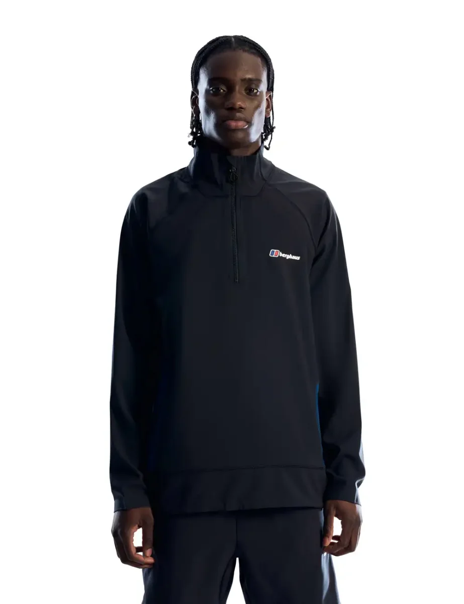 Picture of Berghaus Wavertree Half Zip Sweater | Black 
