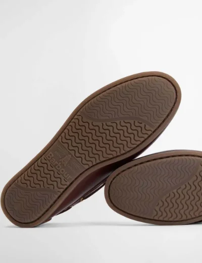 Picture of Barbour Men's Wake Boat Shoe | Mahogany