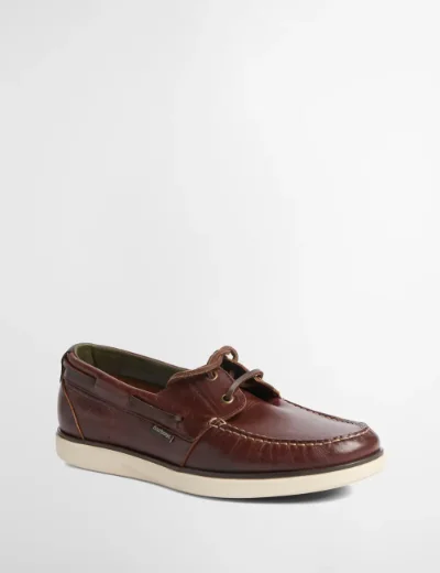 Picture of Barbour Men's Rothley Boat Shoe | Dark Brown