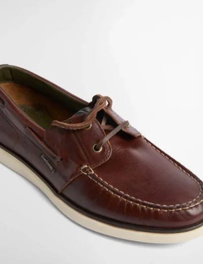 Picture of Barbour Men's Rothley Boat Shoe | Dark Brown