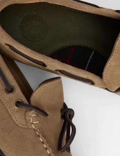 Picture of Barbour Men's Courage Driving Shoe | Taupe Suede