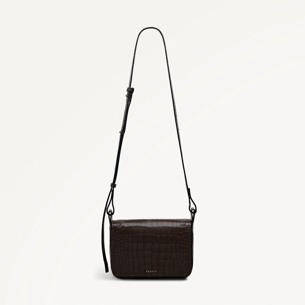 Picture of Radley Westwell Lane Small Flapover Cross Body Bag | Oak Croc