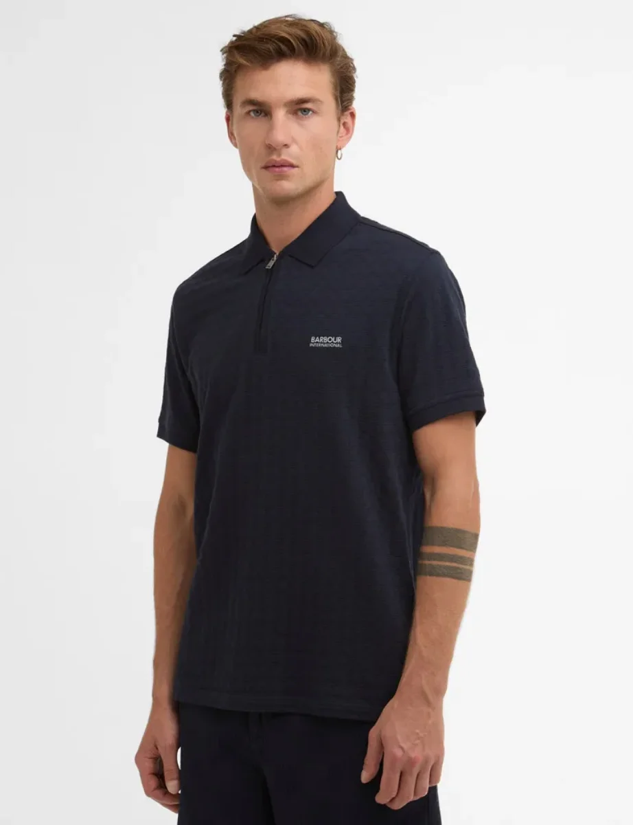 Barbour International Langston Polo | Navy