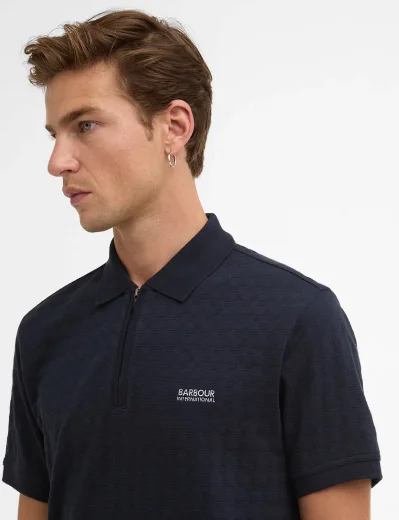 Barbour International Langston Polo | Navy
