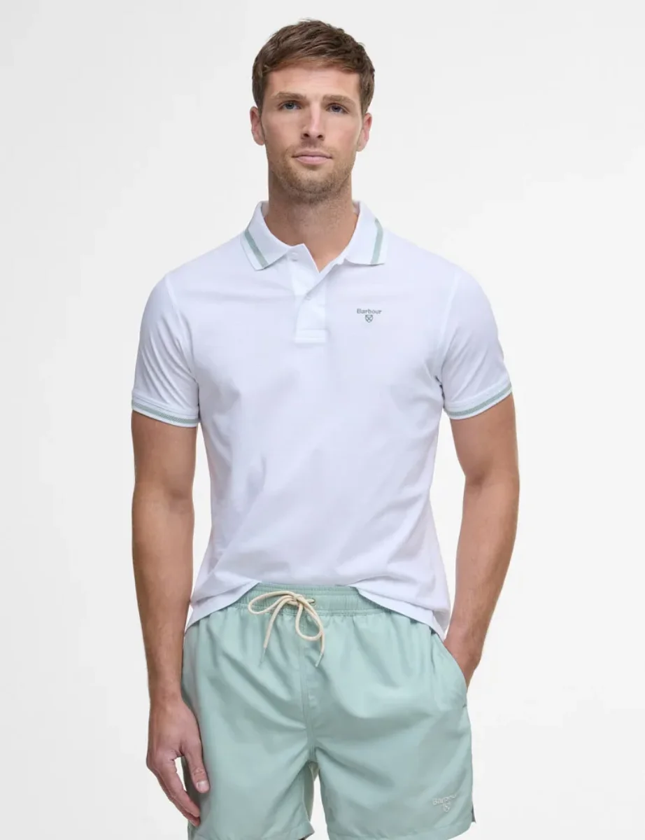 Barbour Ferrybridge Lightweight Polo | White