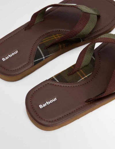 Barbour Harker Sandal | Brown/Olive
