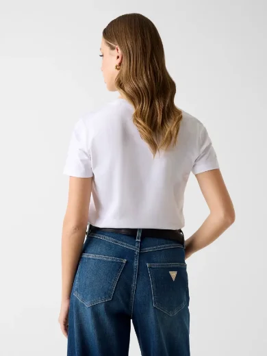 Guess Rhinestone T-Shirt | White