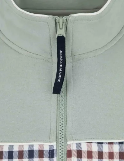 Picture of Aquascutum Active CC Scuba Track Top | Sage Green