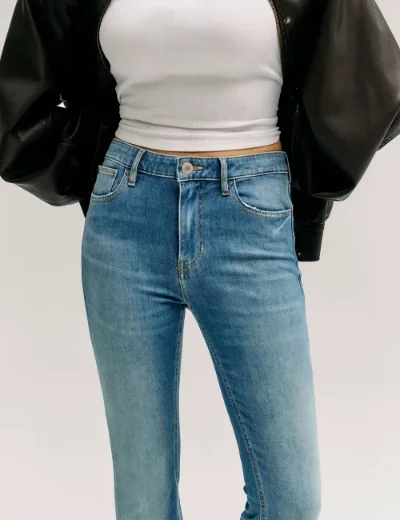 Guess Womens Sexy Flare Denim Jean | Blue