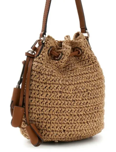 Guess Ofelia Top Handle Bucket | Natural/Cognac