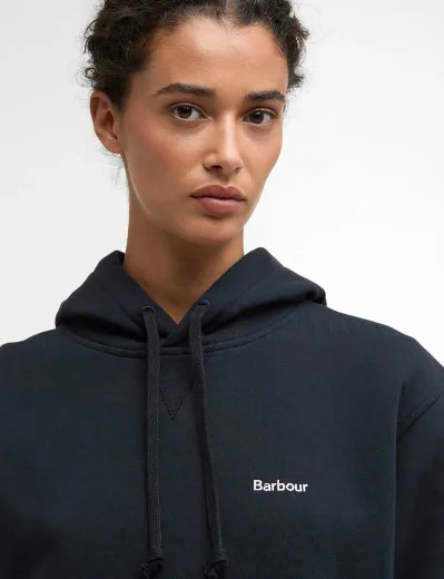 Barbour Womens Bede Oversized Hoodie | Navy