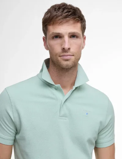 Barbour Sports Short-Sleeved Polo Shirt | Pale Apple