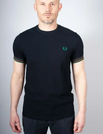 Picture of  Fred Perry Twin Tipped Cuff T-shirt | Navy