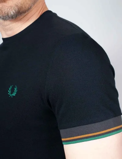 Picture of  Fred Perry Twin Tipped Cuff T-shirt | Navy