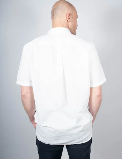 Tommy Hilfiger Seersucker Short Sleeve Shirt | White