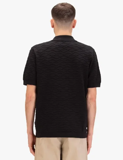 Picture of Luke 1977 Kennet Knitted Shirt | Black
