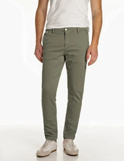 Replay Hyperflex X.L.I.T.E Benni Chino Trouser | Military Green