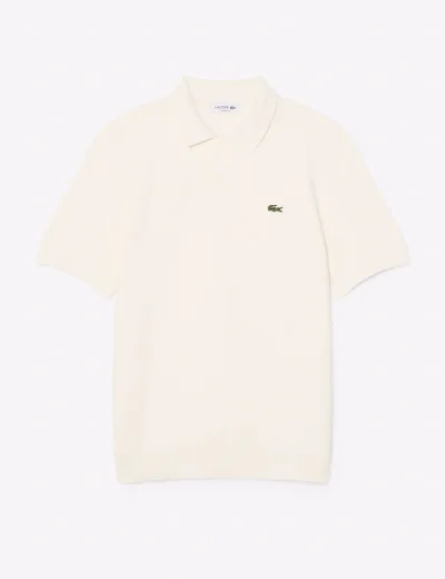 Picture of Lacoste Classic Fit Knitted Polo | Off White