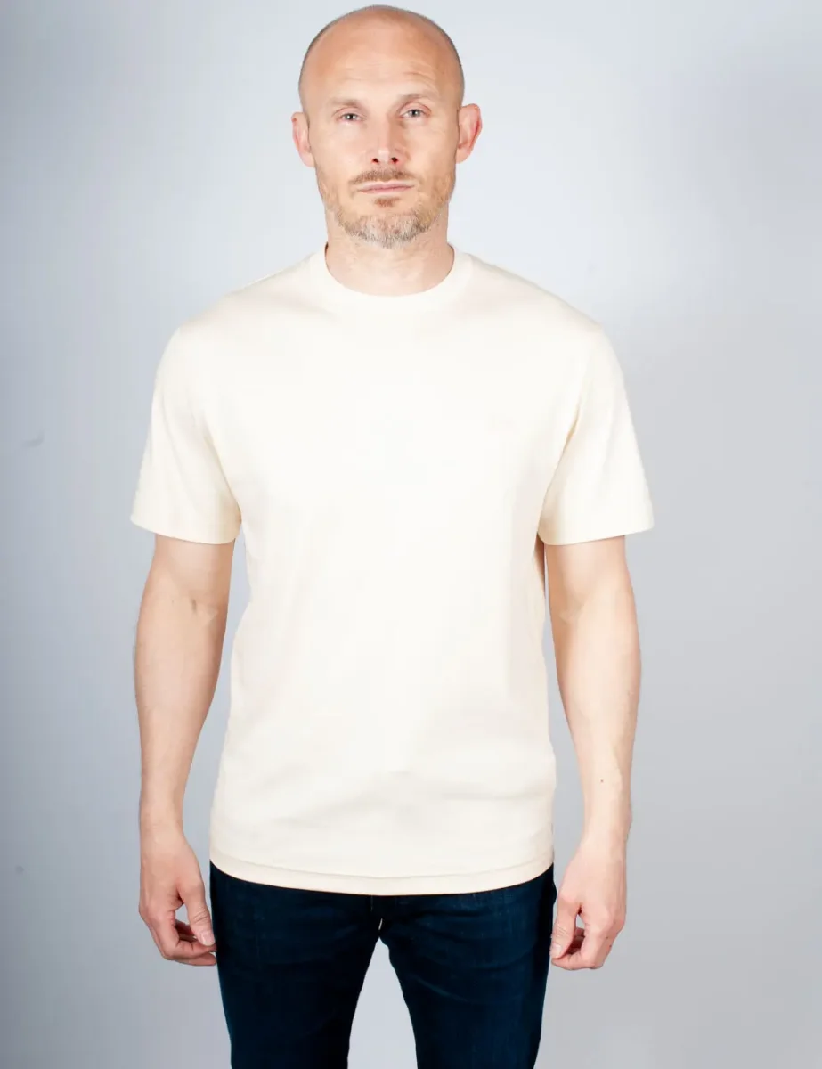 Lacoste Embroidered Signature T-shirt | Beige