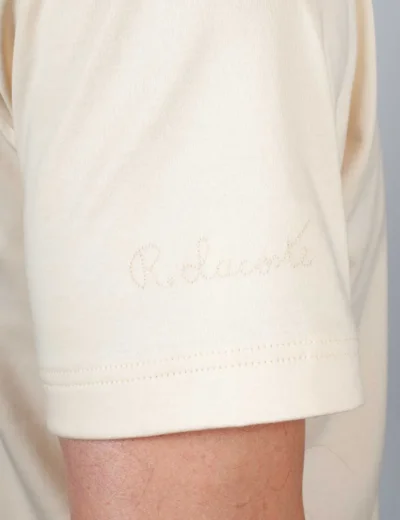 Lacoste Embroidered Signature T-shirt | Beige