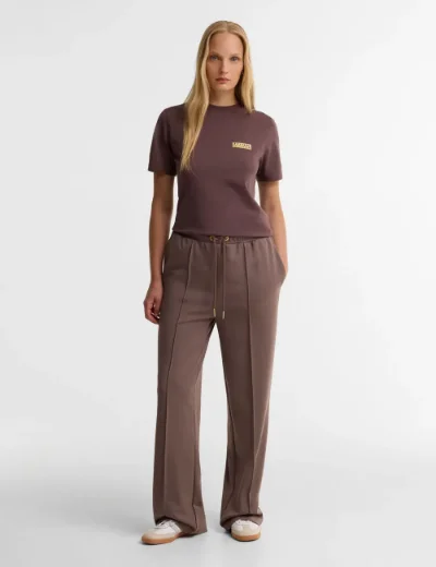 Picture of Barbour INTL Womens Colletta T-Shirt | Truffle