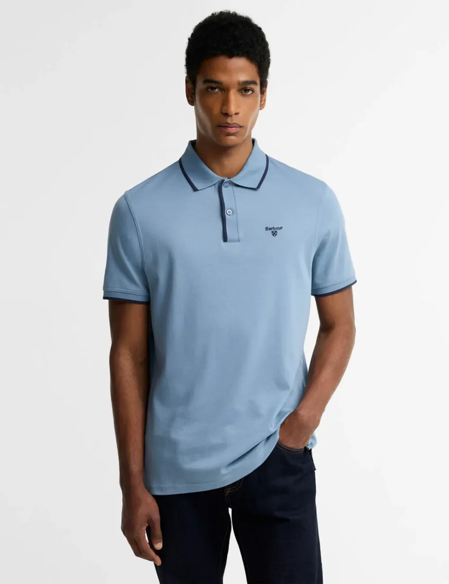 Picture of Barbour Callock Polo | Tarn Blue