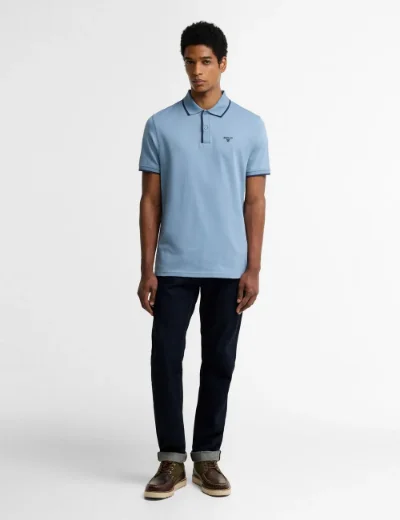 Picture of Barbour Callock Polo | Tarn Blue
