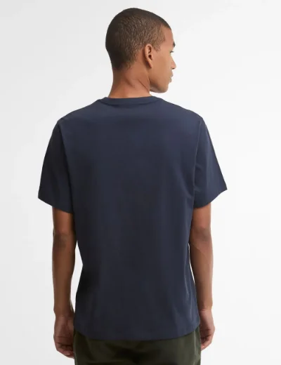 Barbour Men's Tartan Crest T-Shirt | Navy