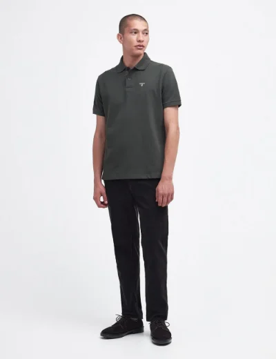 Barbour Tartan Pique Polo | Green