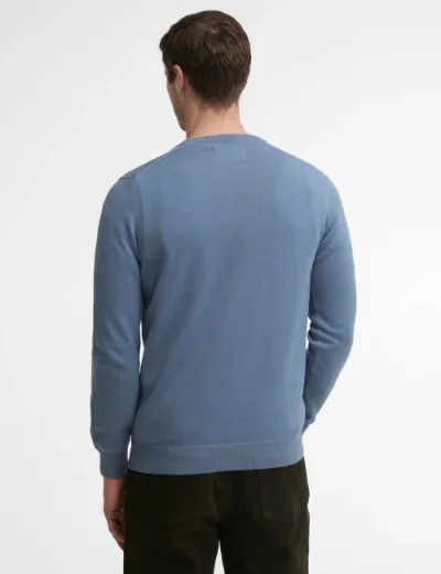 Barbour Pima Cotton Crew Neck Sweater | Light Blue