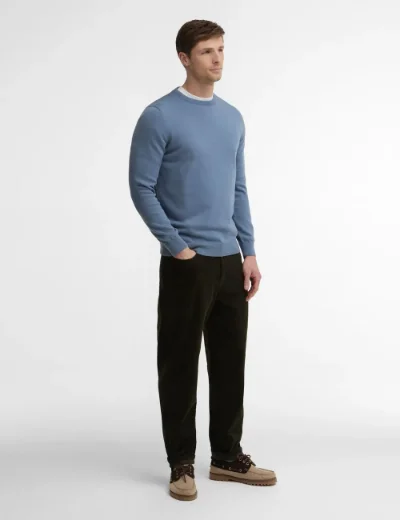 Barbour Pima Cotton Crew Neck Sweater | Light Blue