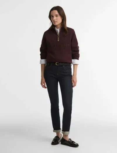 Barbour Womens Cynthia Half Zip | Fig