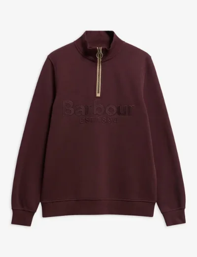 Barbour Womens Cynthia Half Zip | Fig
