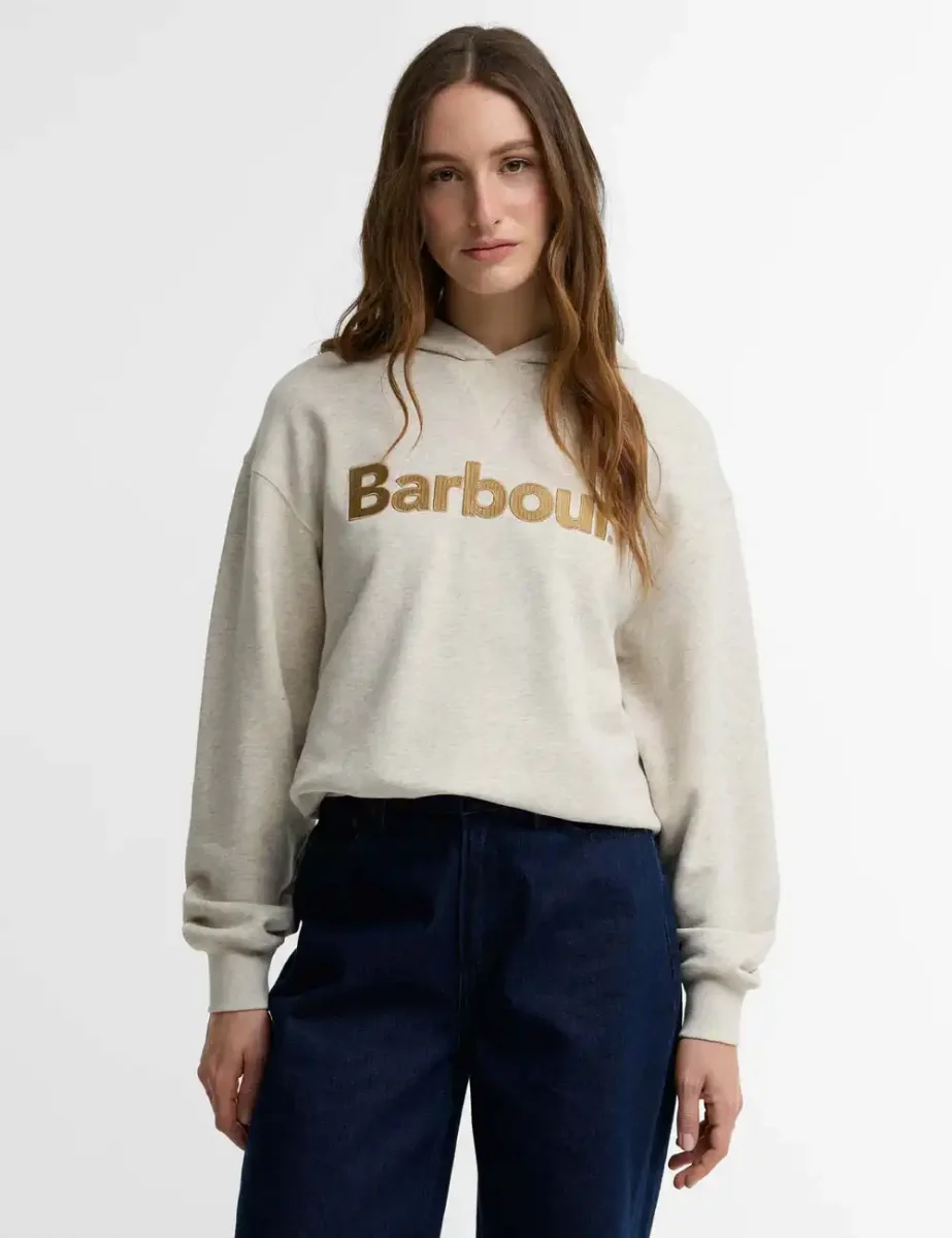Barbour Womens Hartland Hoodie | Cloud