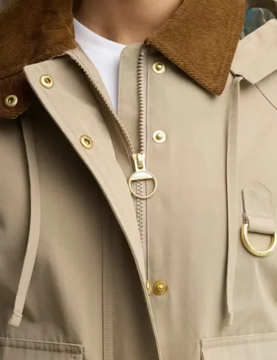 Barbour Womens Terrington Showerproof Jacket | Beige