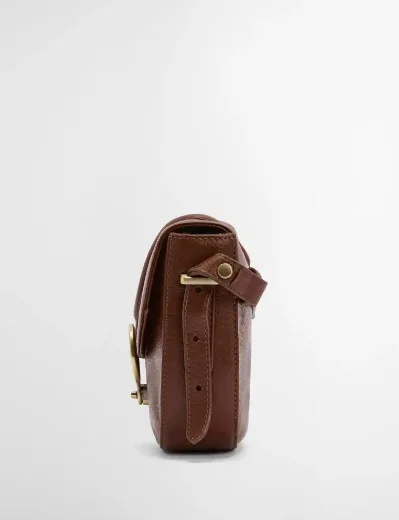 Barbour Womens Elm Leather Crossbody Bag | Brown