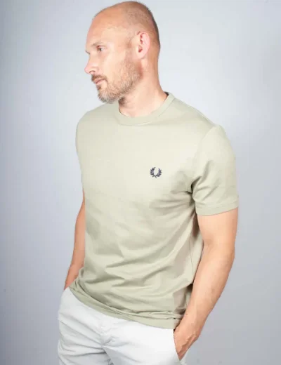 Picture of Fred Perry Ringer T-Shirt | Seagrass