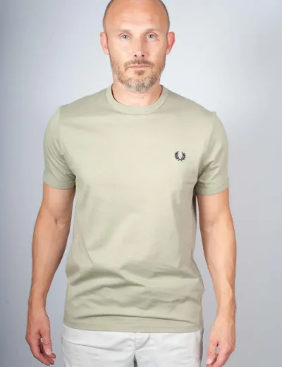 Picture of Fred Perry Ringer T-Shirt | Seagrass