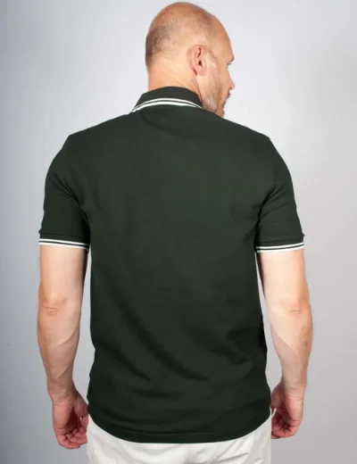 Picture of Fred Perry Mens Twin Tipped Polo Shirt | Night Green