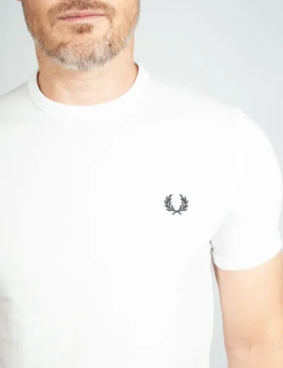 Fred Perry Ringer T-Shirt | White
