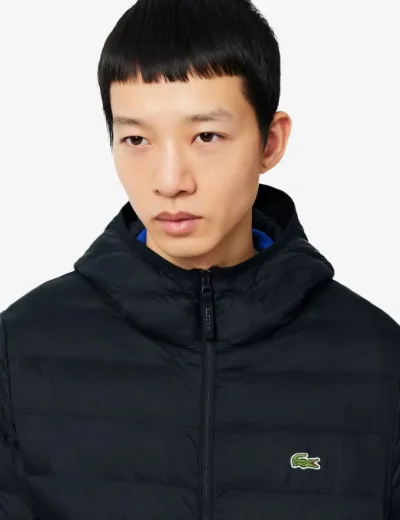Lacoste Water-Repellent Down Windbreaker | Black
