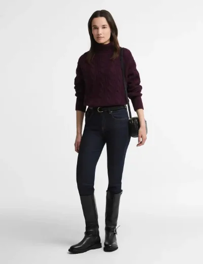 Barbour Womens Agatha Knit | Maroon