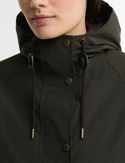 Barbour Womens Hester Waterproof Jacket | Sage/Classic Tartan
