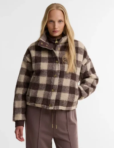 Picture of Barbour International Womens Amaya Fleece | Truffle Multi