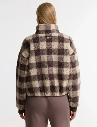 Picture of Barbour International Womens Amaya Fleece | Truffle Multi