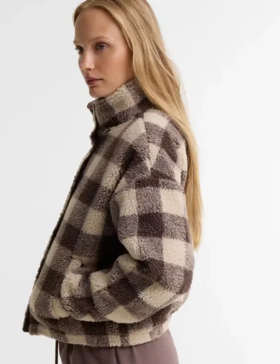 Picture of Barbour International Womens Amaya Fleece | Truffle Multi
