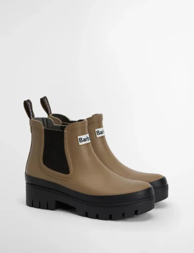 Picture of Barbour Halton Ankle Wellingtons | Military Brown