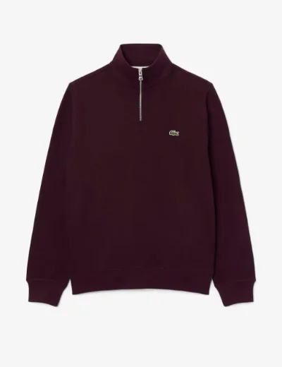 Lacoste Half Zip Sweater | Marron