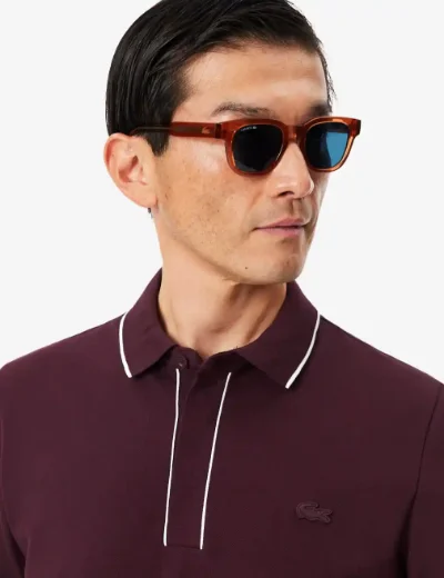 Lacoste Regular Fit Long Sleeved Paris Polo Shirt | Marron